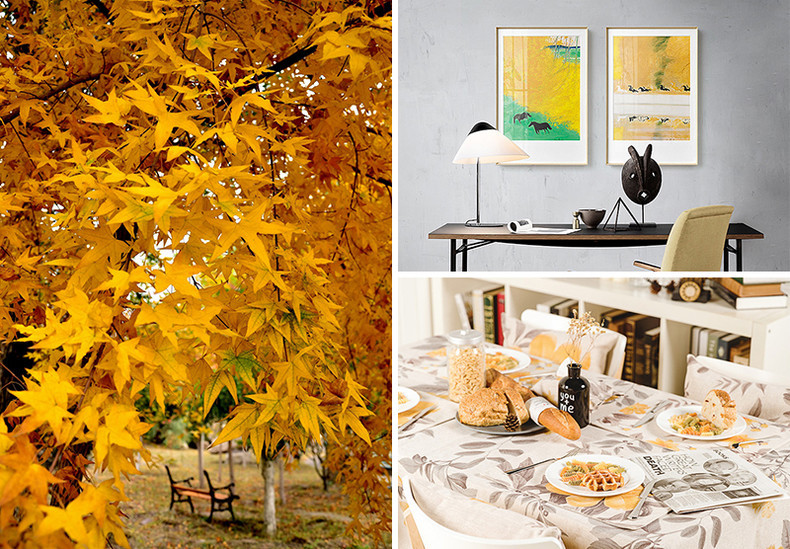 房子软装设计暖色极简风,黄色瓷砖精装房软装设计