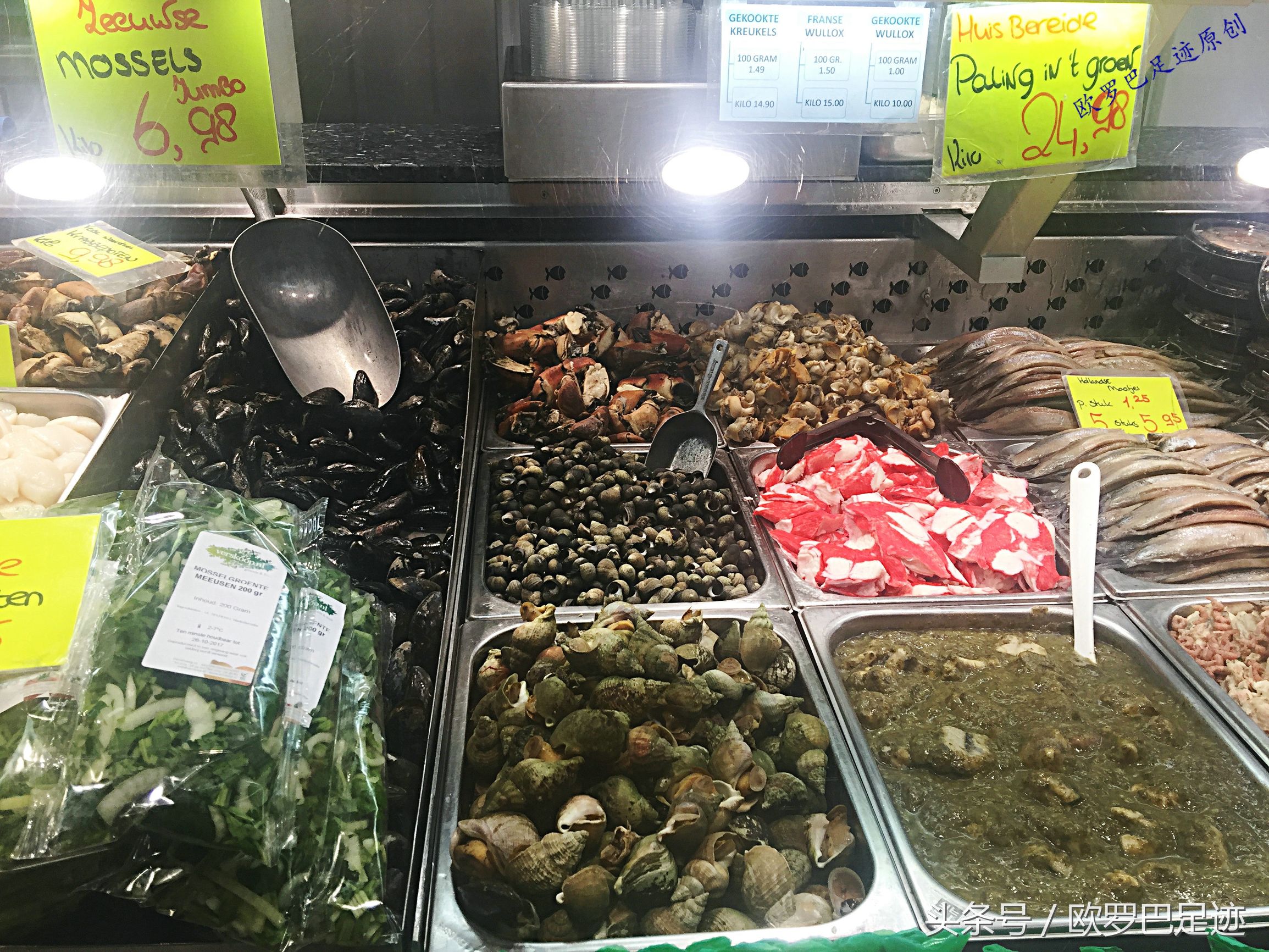 中国厨子邂逅欧洲小镇海鲜市,不认识的鱼炖起来也不手软