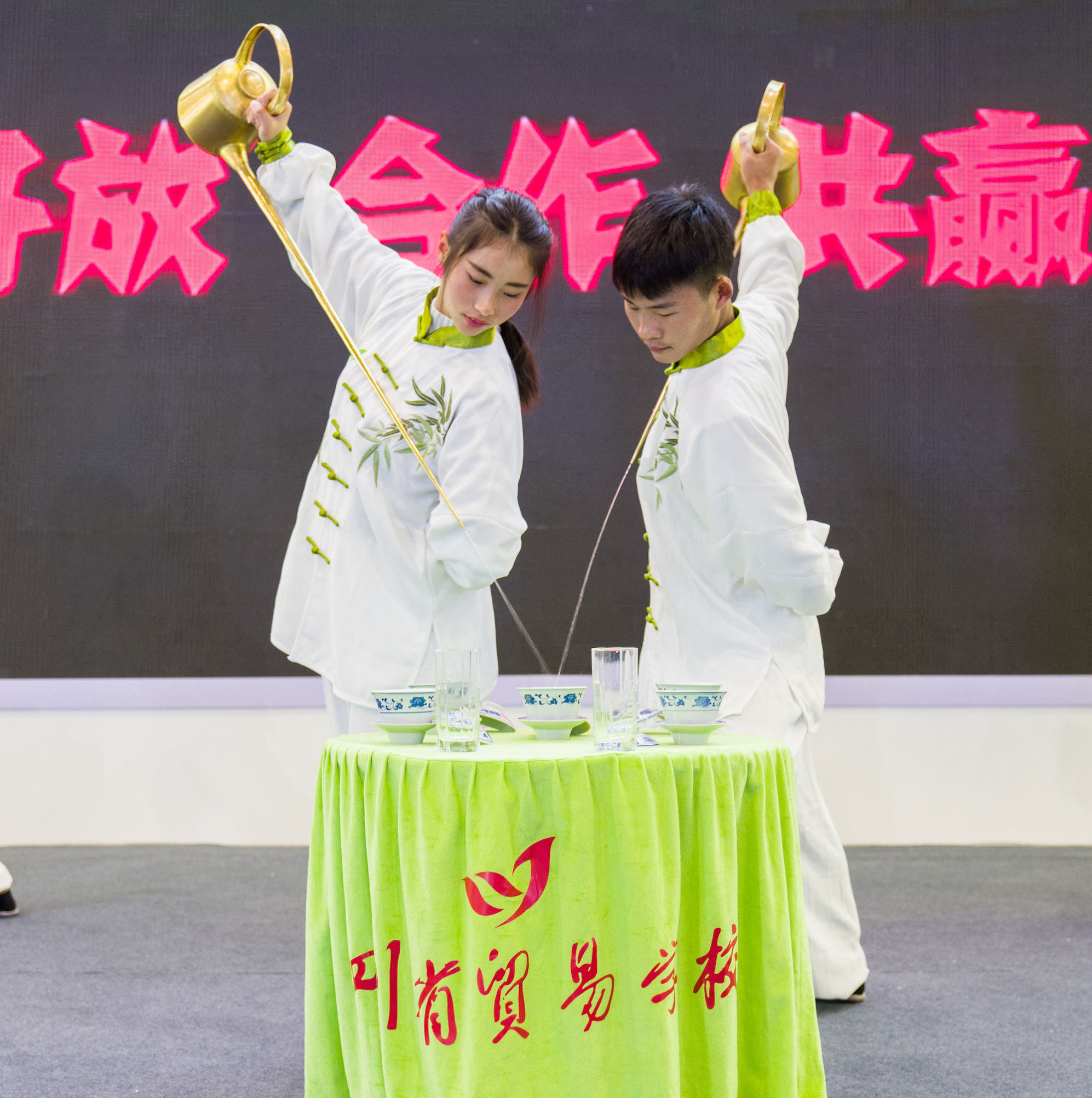 四川成都农博会茶艺表演,生茶茶艺表演