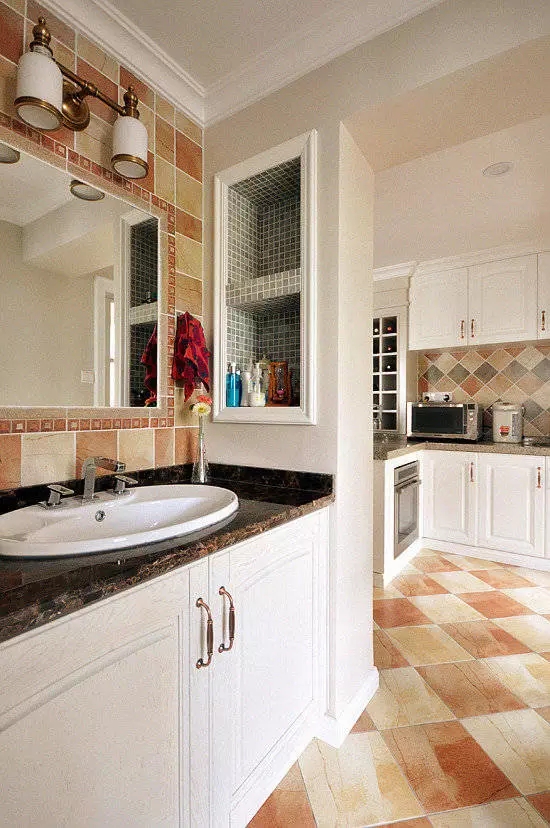 92平米三室一厅美式装修效果图,小三居90平米简约风格装修多储物