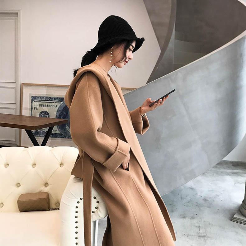 150小个子高档呢大衣修身款,优雅女人呢大衣