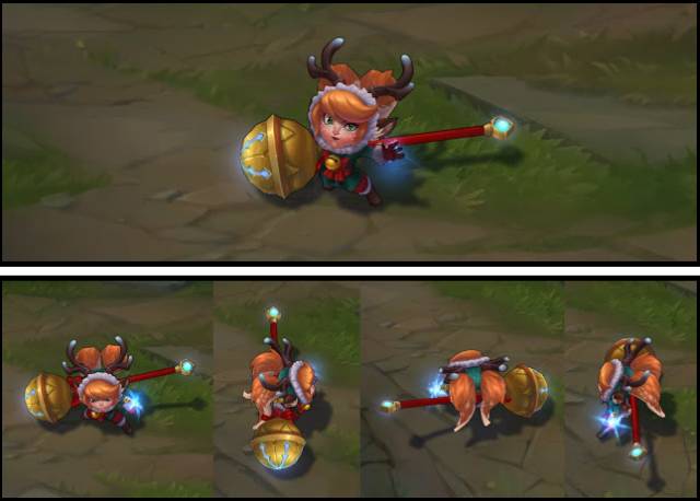 德莱文冰雪节皮肤斧子是不是冠冕,lol英雄联盟冰雪节