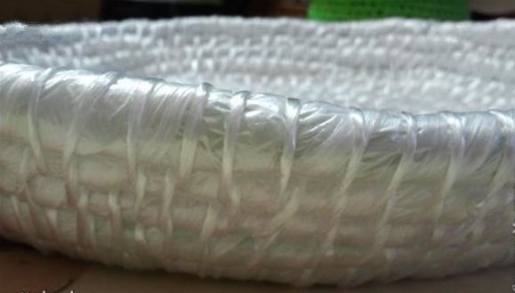 废旧塑料袋怎么做简单小花篮,环保手工制作废物利用手提篮