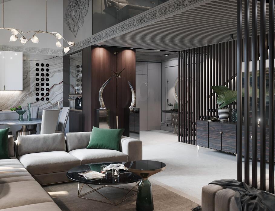 浴房设计小户型,100平左右法式复古风装修