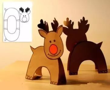 圣诞驯鹿画画简单又好看,驯鹿简笔画圣诞手工