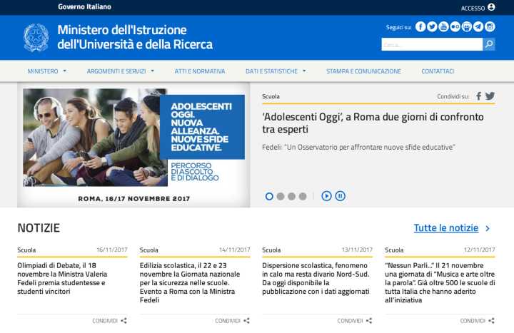 意大利留学:带你玩转意大利教育部官网