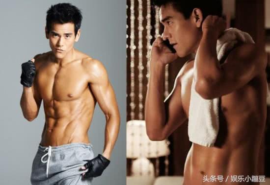 娱乐圈肌肉男神：鹿晗腹肌明显吴磊千玺竟然也有，吴尊的好害羞！