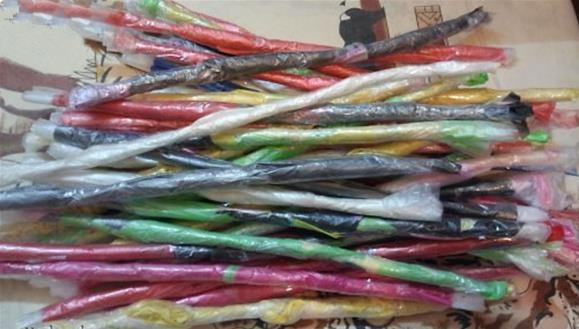 废旧塑料袋怎么做简单小花篮,环保手工制作废物利用手提篮