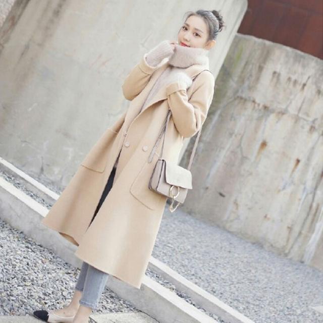秋冬呢子大衣穿搭高个子,秋冬纯色毛呢大衣气质范修身