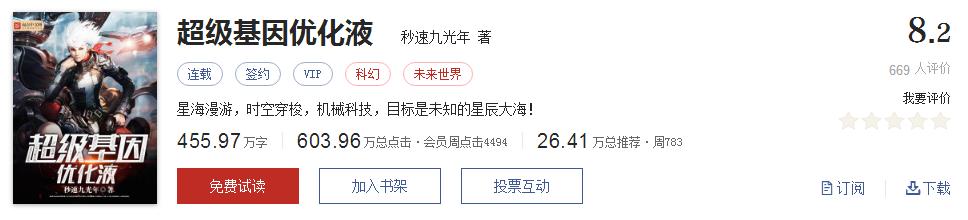起点8.2分高评分精品网络小说,50本网络小说巅峰神作推荐