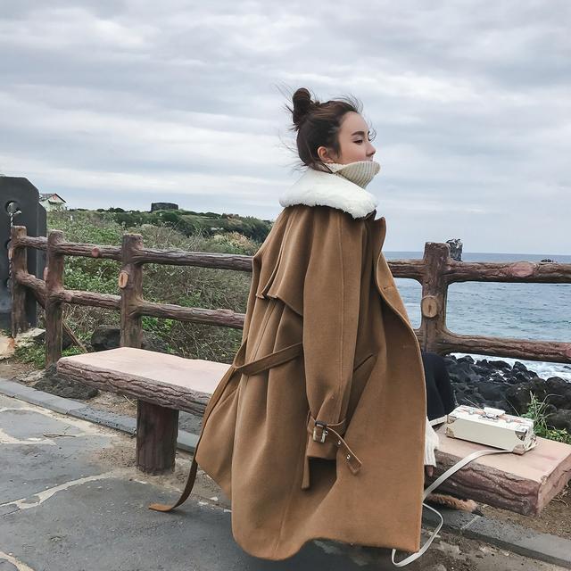 秋冬呢子大衣穿搭高个子,秋冬纯色毛呢大衣气质范修身