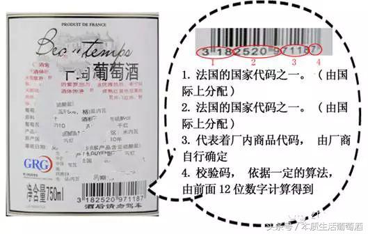 如何看出红酒条形码对照表,怎么识别红酒的条码