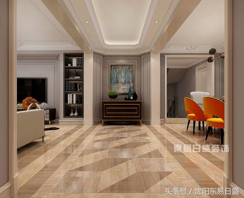 蓝天碧水别墅效果图,现代轻奢风格别墅户型图