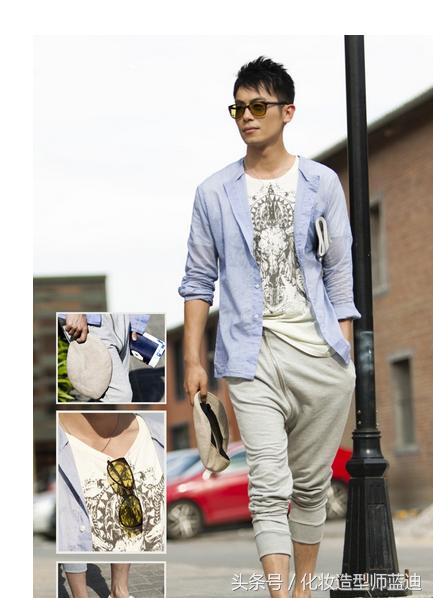 潮男百搭垂感休闲裤,夏季休闲哈伦裤男款潮男