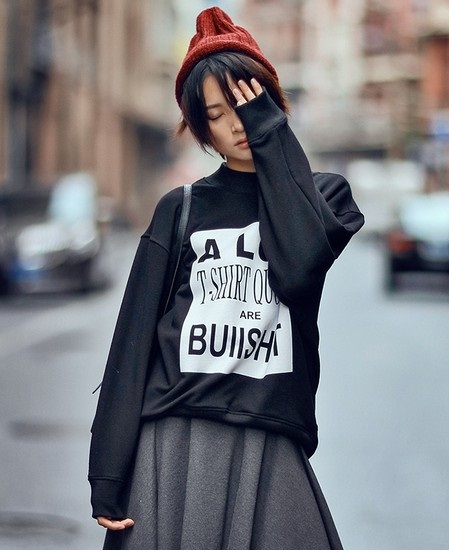 韩国连帽卫衣搭配外套,卫衣怎么搭配冬天女