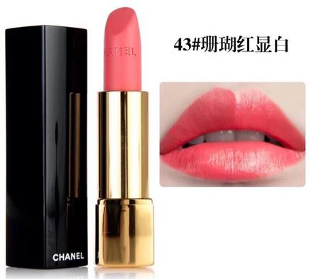 香奈儿口红试色,丝绒64、224、43,一个有故事的牌子