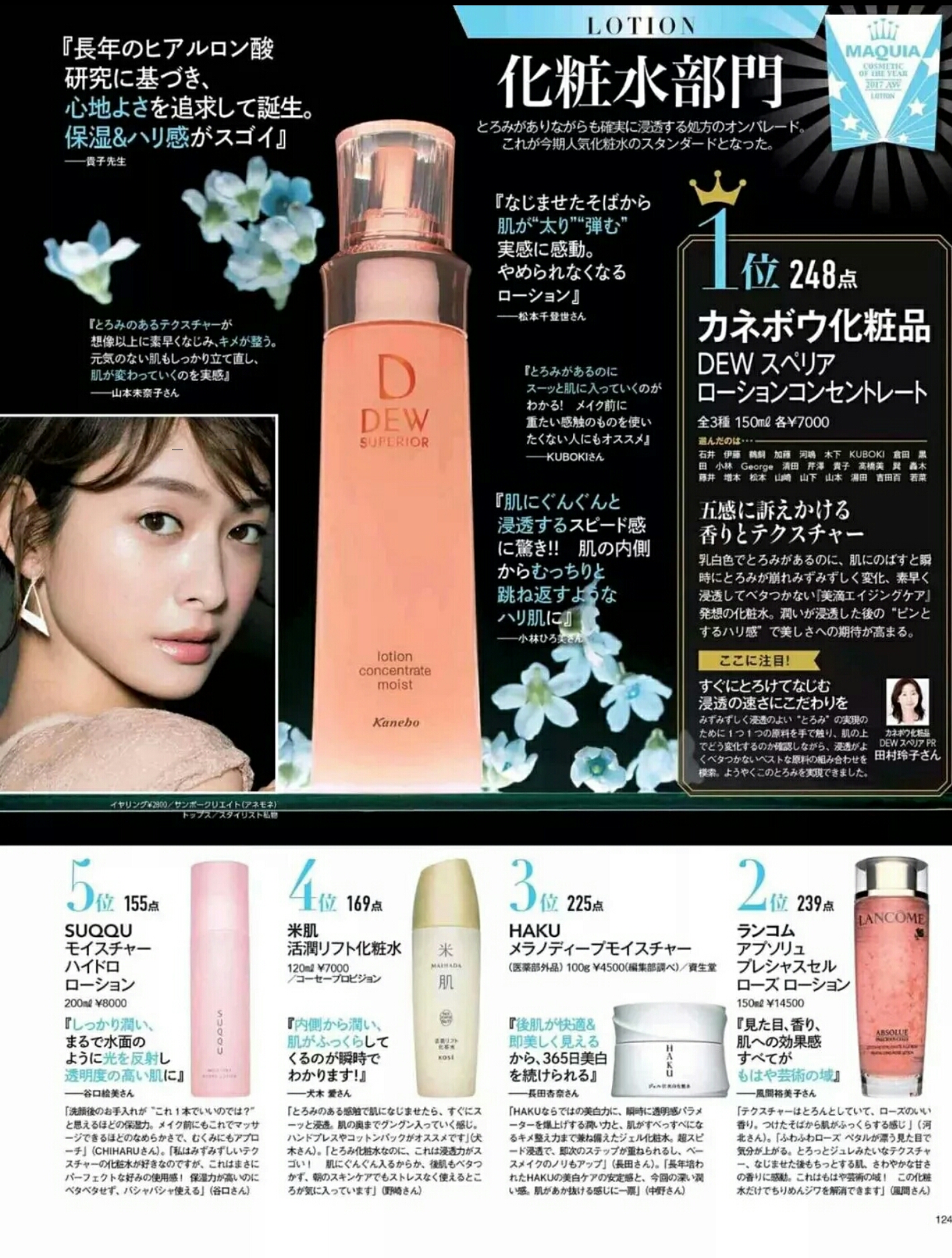 2023年日本化妆品大赏,日本杂志选出来的护肤品