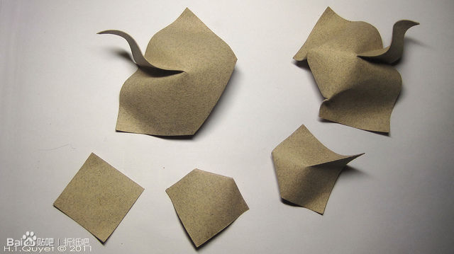 折纸王子复杂折纸作品鲸鱼,折纸作品基础型折纸方法图解