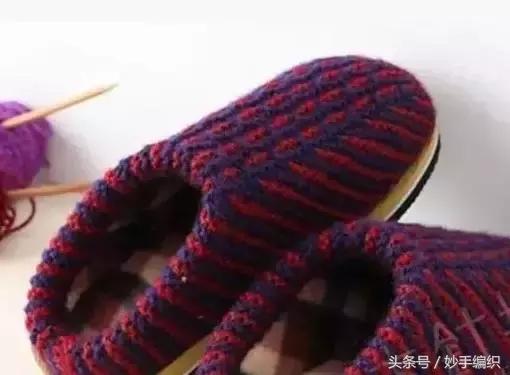 天凉了织双拖鞋穿,老公也可以穿!超详细手工拖鞋编织方法教程