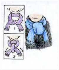 围巾系法的几种方式冬天,冬天丝巾围巾最新系法大全