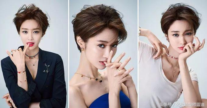 v脸发型女短发卷发,v脸适合的卷发