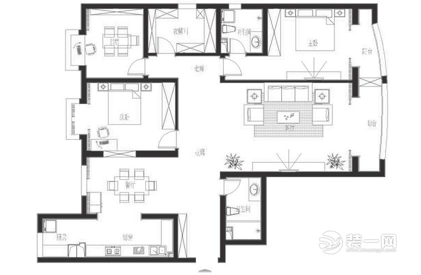 银川亲水花园户型图,银川一楼带25平院子装修实景
