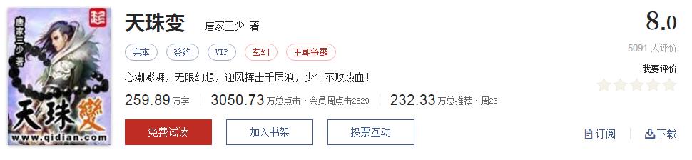 起点评分8.7以上小说排行榜,推荐五本巅峰网络小说统治力爆表