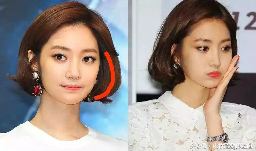 v脸发型女短发卷发,v脸适合的卷发