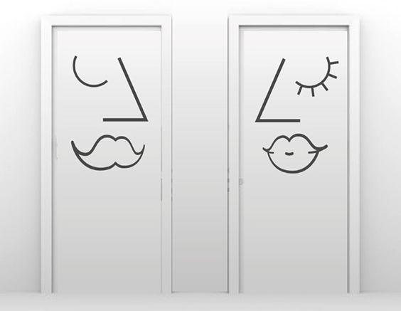 农村室外男女厕所标识牌,厕所标识牌怎么设计