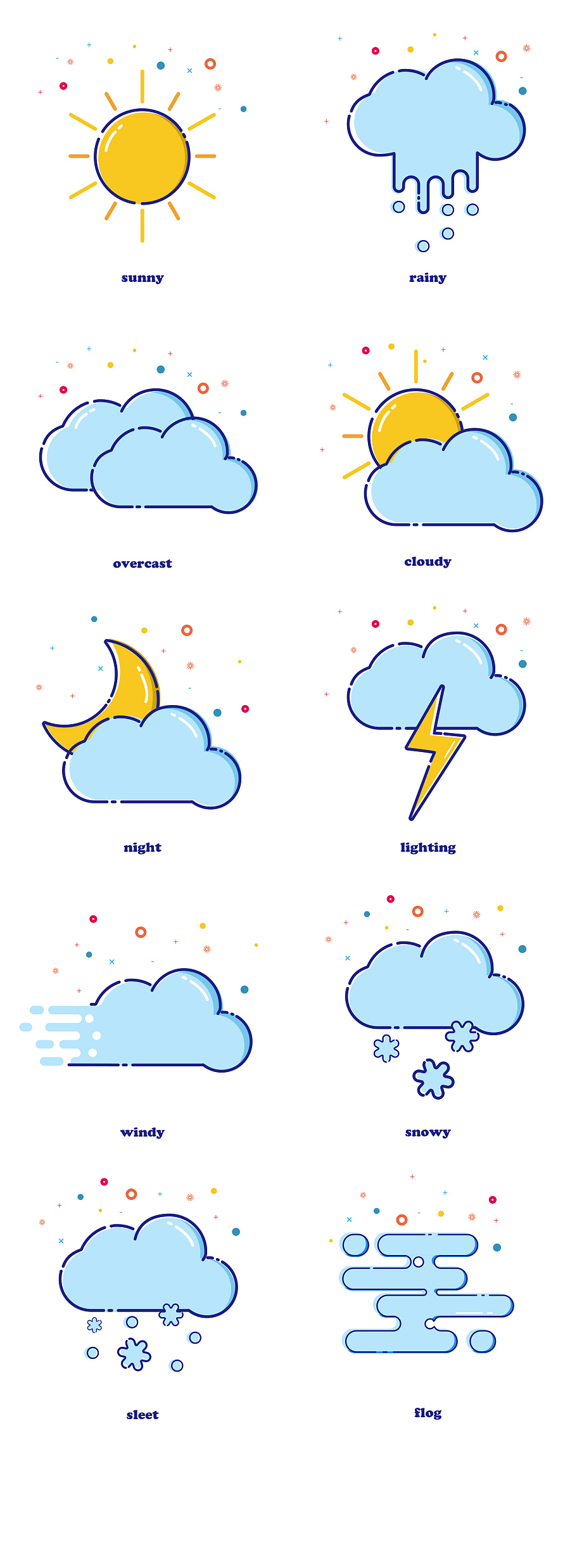 一波漂亮的logo设计欣赏,天气软件图标设计素材网站