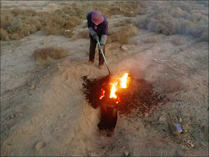 蓬灰是这样烧制出来的,烧制蓬灰水农村怎样熬制
