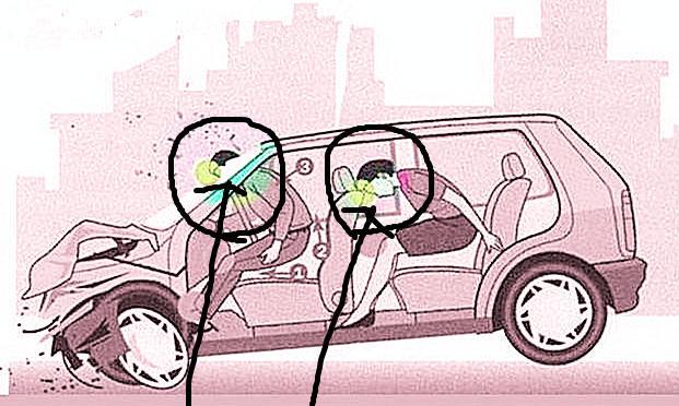 发生车祸时那些人是怎么死的？