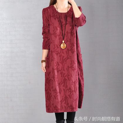 又复古又民族风的棉麻连衣裙,适合35-45岁的妈妈穿