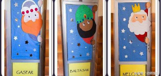 圣诞节主题教室布置,圣诞节布置教室大门