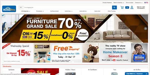 泰国十大电商网站:Lazada每月流量超过7000万