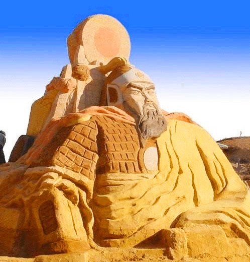 云南陆良彩色沙林沙雕节,彩色沙林第一届沙雕节