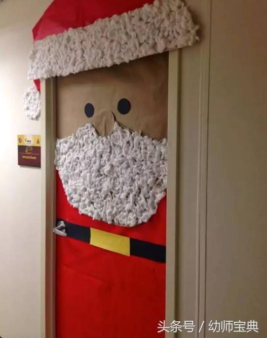 圣诞节主题教室布置,圣诞节布置教室大门