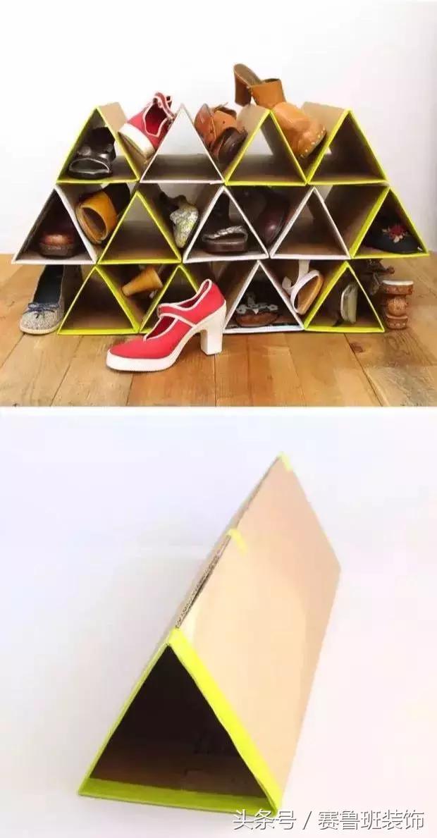 鞋盒改造一下鞋柜能省1倍空间,大号塑料瓶放鞋柜