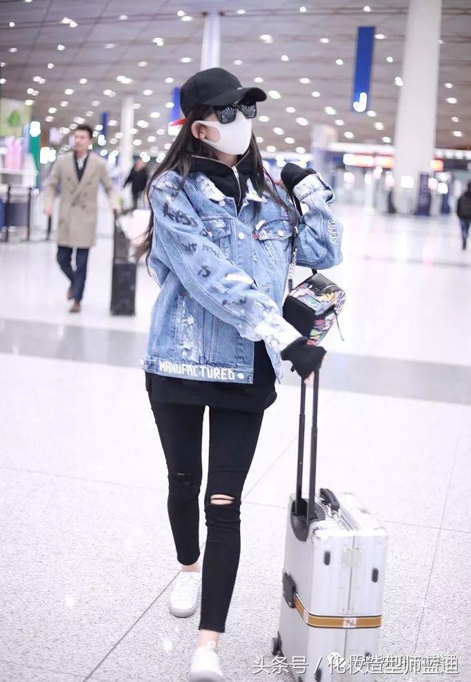 明星同款滑雪服古力娜扎,明星穿搭只服古力娜扎