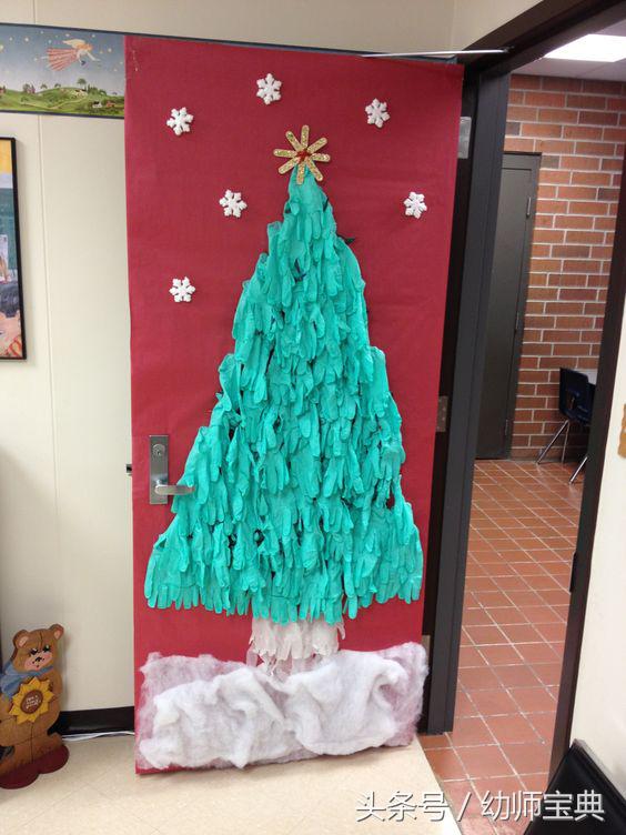 圣诞节主题教室布置,圣诞节布置教室大门