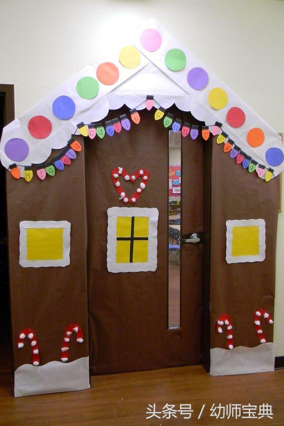 圣诞节主题教室布置,圣诞节布置教室大门