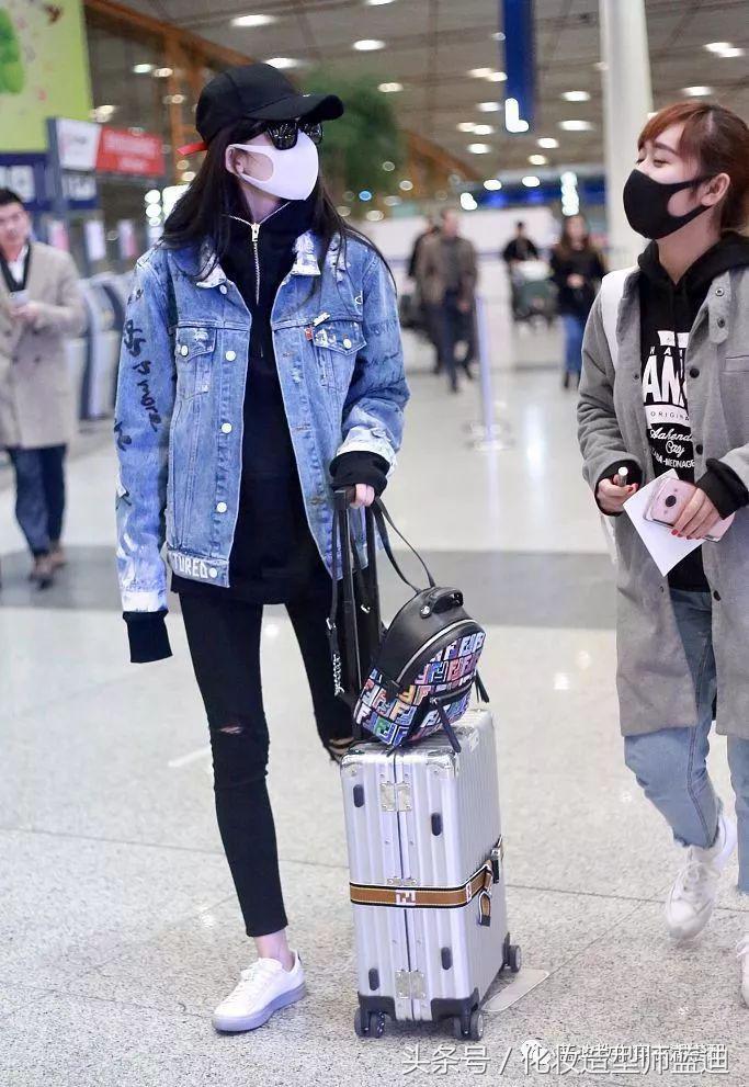 明星同款滑雪服古力娜扎,明星穿搭只服古力娜扎