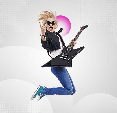 王者荣耀华丽摇滚海报,孤独摇滚演出宣传海报