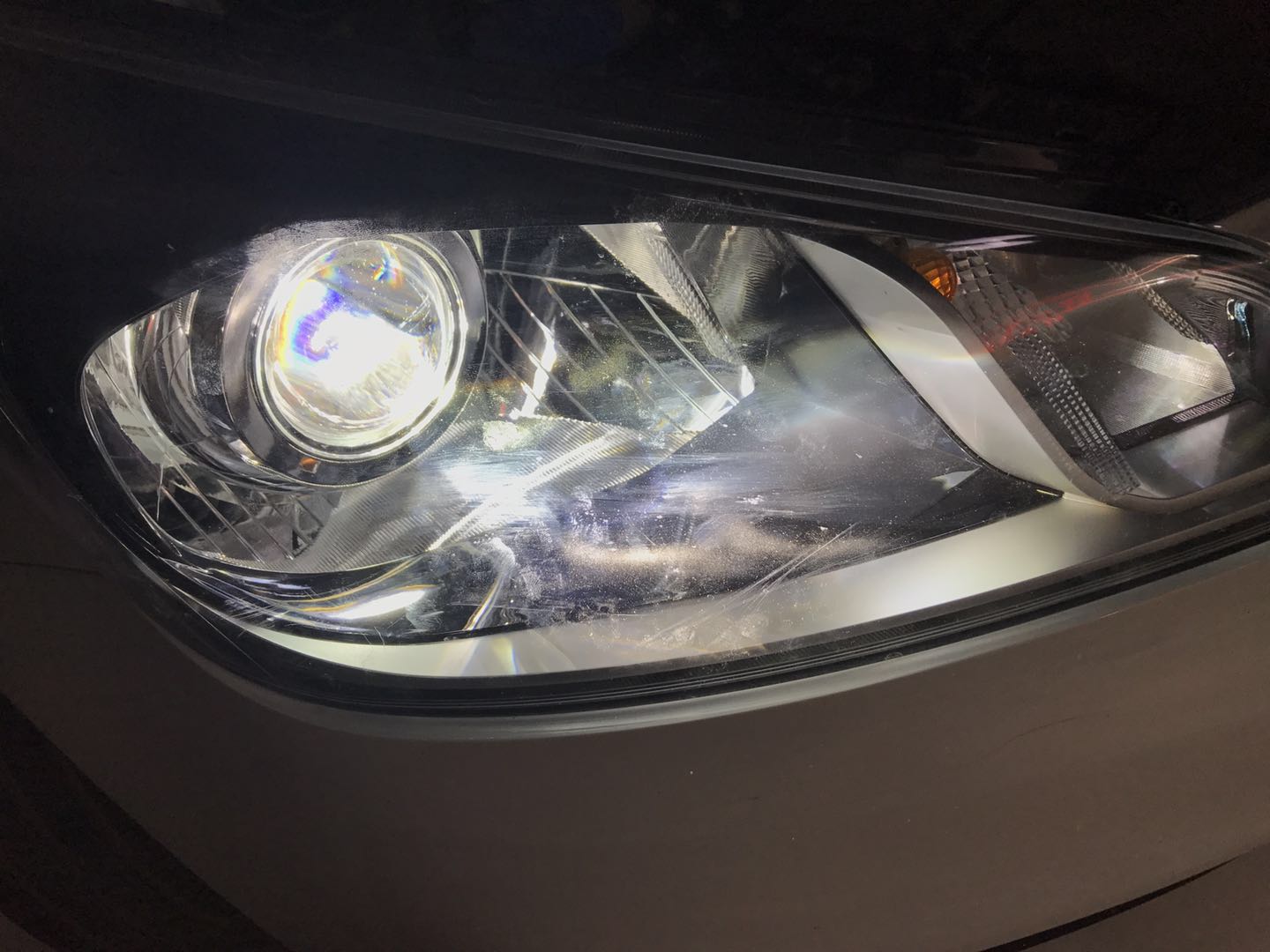 起亚k4氙气灯改装,起亚k2改海拉灯