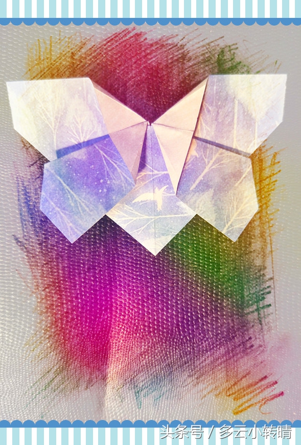 3-6岁幼儿最简单折纸蝴蝶书签,折书签蝴蝶书签慢动作