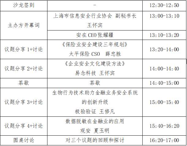 安创汇CSO下午茶|金融企业信息安全规划沙龙圆满成功