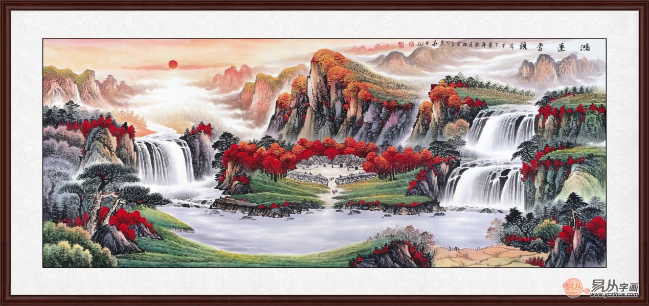 文体室挂什么字画招财运,家里挂什么字画最旺你