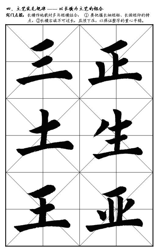 王丙申毛笔楷书入门教程,楷书入门100个毛笔字帖