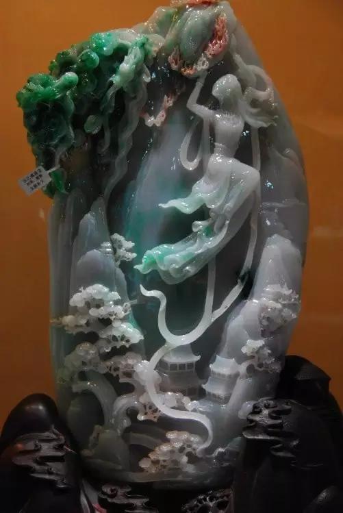 极品翡翠观音摆件,极品翡翠摆件巨无霸