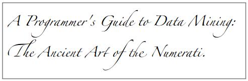 数据挖掘对大数据的帮助,面向程序员的数据挖掘指南